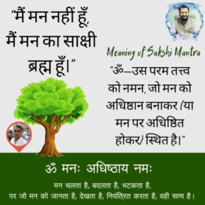 Meaning of Sakshi Mantra